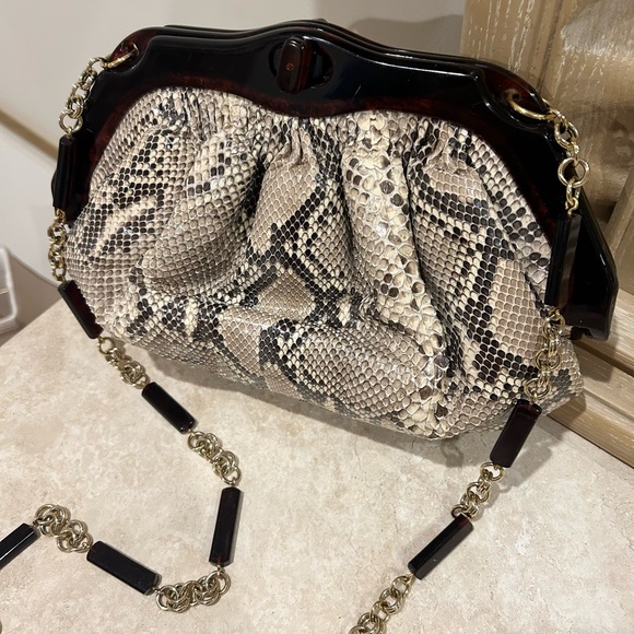 RARE & VINTAGE Colombetti Milano Snakeskin Bag. Great Condition - Picture 2 of 13